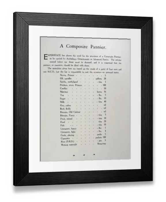 Framed Print : A history of a Field Ambulance Framed Print : A history of a Field Ambulance