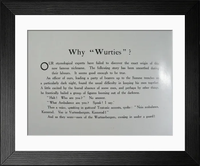 Framed Print : A history of a Field Ambulance Framed Print : A history of a Field Ambulance