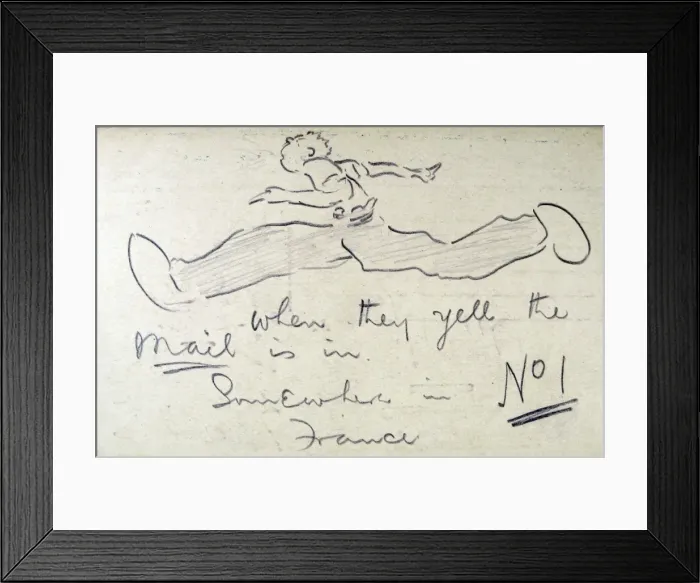 Framed Print : Number One - when they yell, the mail is in Framed Print : Number One - when they yell, the mail is in