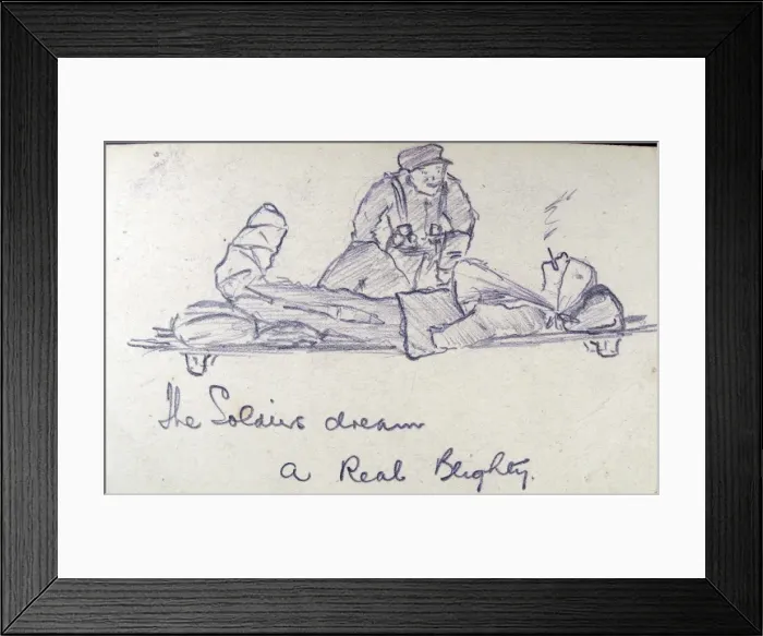 Framed Print : The soldiers dream - a Real Blighty Framed Print : The soldiers dream - a Real Blighty