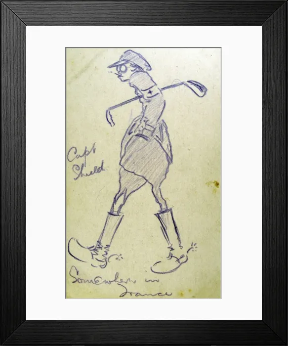 Framed Print : Capt Shield Somewhere in France Framed Print : Capt Shield Somewhere in France
