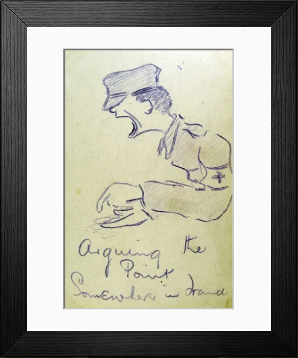 Framed Print : Arguing the Point Somewhere in France Framed Print : Arguing the Point Somewhere in France