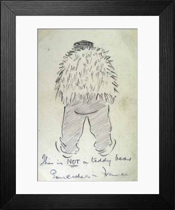 Framed Print : This is NOT a teddy bear Somewhere in France Framed Print : This is NOT a teddy bear Somewhere in France