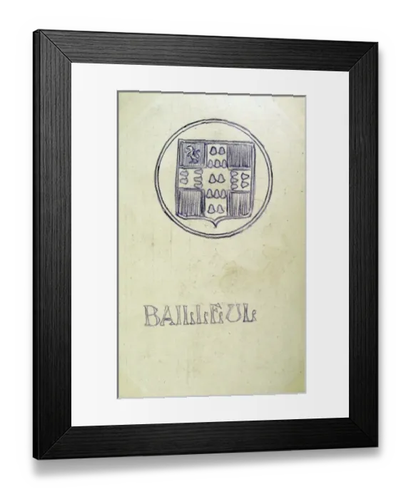 Framed Print : BAILLEUL Coat of Arms Framed Print : BAILLEUL Coat of Arms