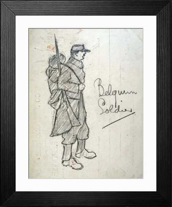 Framed Print : Belgian Soldier Framed Print : Belgian Soldier