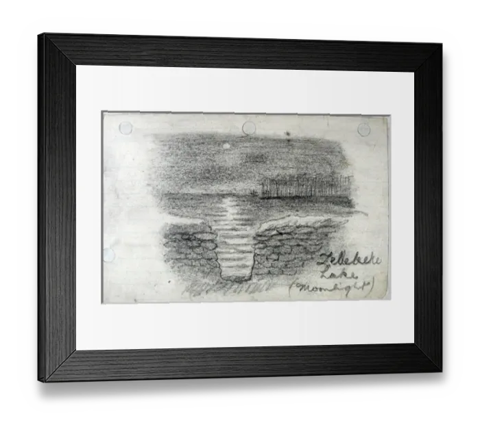 Framed Print : Zellebeke Lake (Moonlight) Framed Print : Zellebeke Lake (Moonlight)