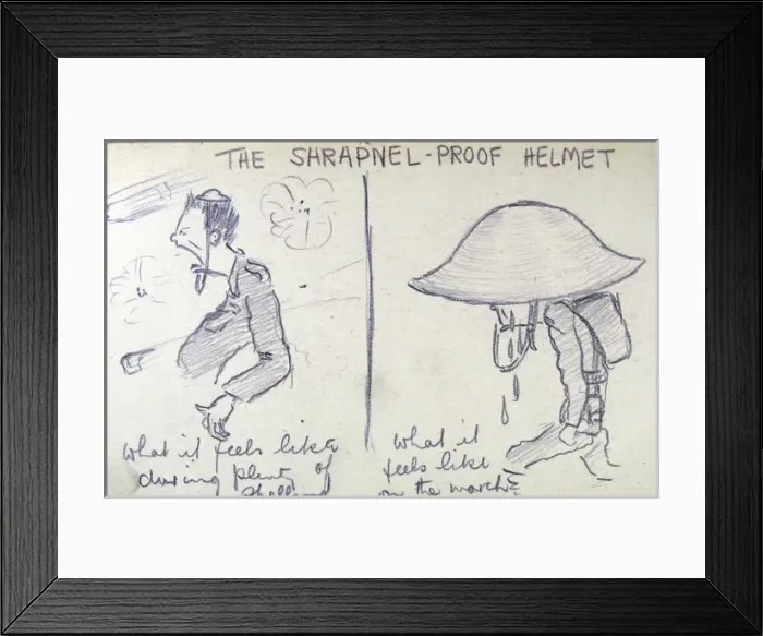 Framed Print : The Shrapnel-proof Helmet Framed Print : The Shrapnel-proof Helmet