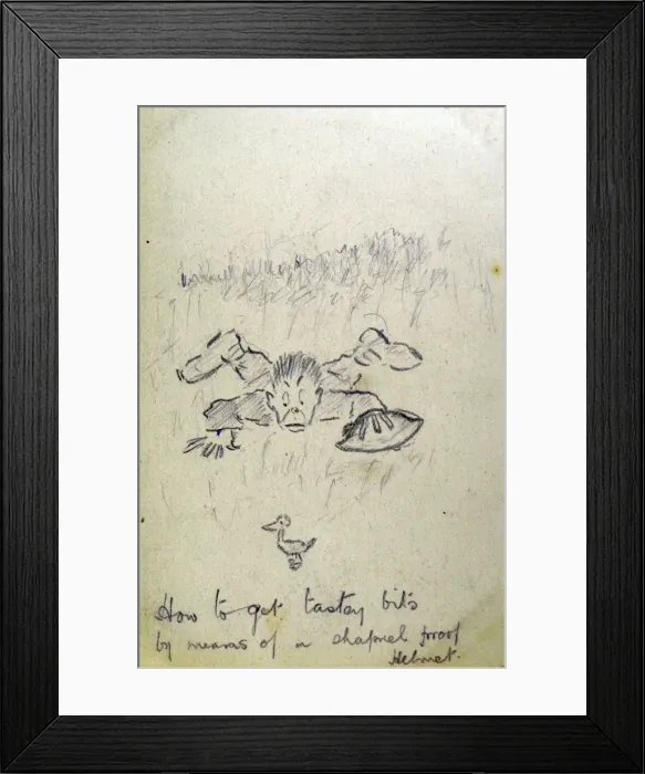 Framed Print : How to get tasty bits by means of a shrapnel proof helmet Framed Print : How to get tasty bits by means of a shrapnel proof helmet