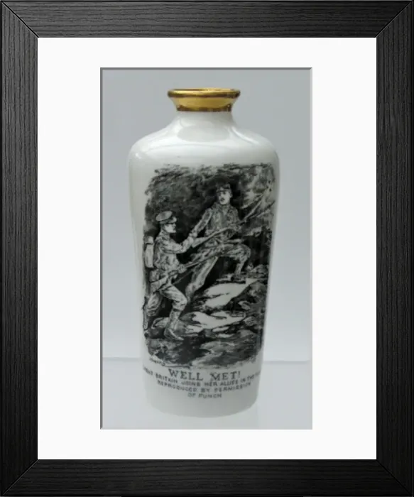 Framed Print : Blairs China vase with a Raven Hill cartoon Framed Print : Blairs China vase with a Raven Hill cartoon