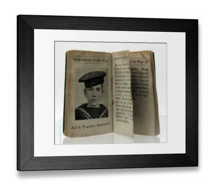Framed Print : Cloth bound miniature History of the Great War Framed Print : Cloth bound miniature History of the Great War