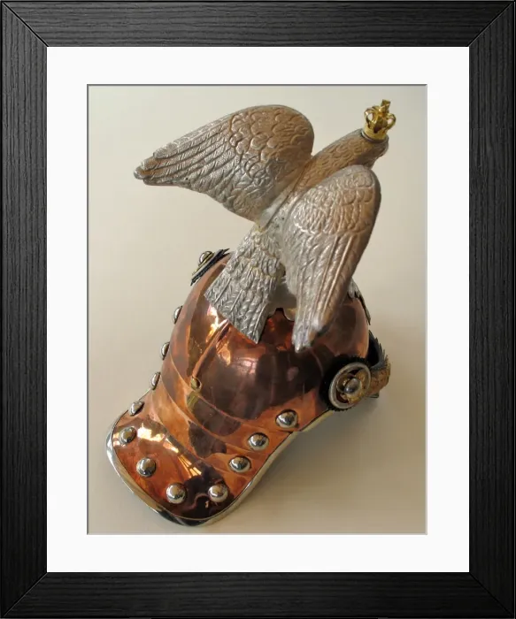 Framed Print : Miniature - WWI parade helmet of the Gardes du Corps Framed Print : Miniature - WWI parade helmet of the Gardes du Corps