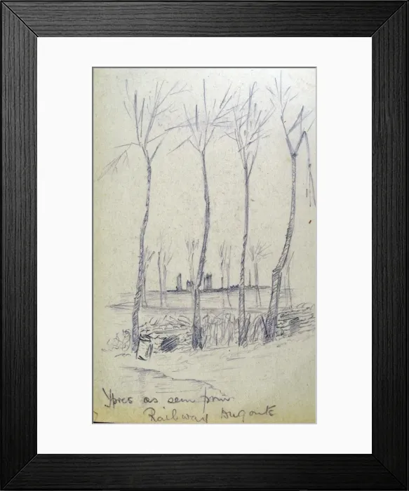 Framed Print : Ypres as seen from Railway Dug outs Framed Print : Ypres as seen from Railway Dug outs
