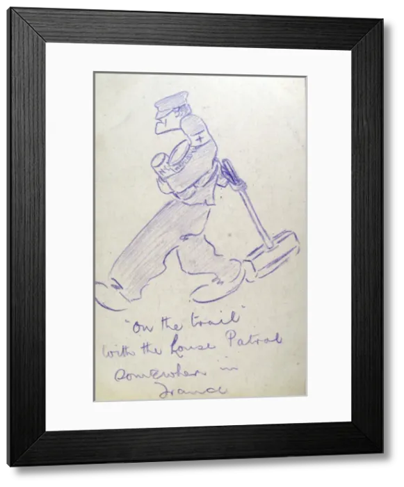 Framed Print : On the trail with the Louse Patrol Somewhere in France Framed Print : On the trail with the Louse Patrol Somewhere in France