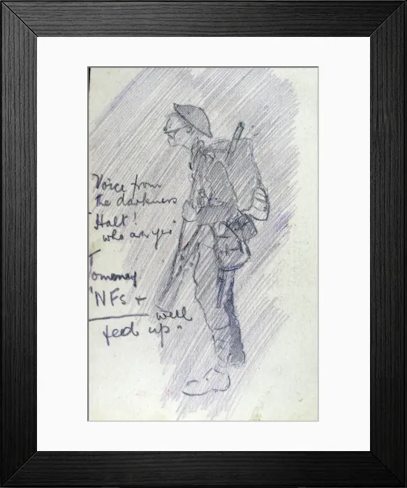 Framed Print : Halt! Who are you Tommy - NFs + well fed up Framed Print : Halt! Who are you Tommy - NFs + well fed up