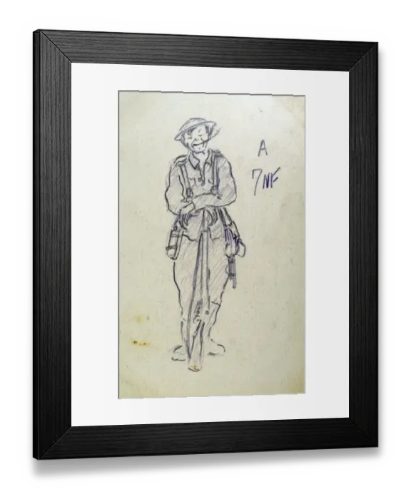 Framed Print : A 7NF. 386202 Acting Sergeant Herbert Gibson, Mm Framed Print : A 7NF. 386202 Acting Sergeant Herbert Gibson, Mm