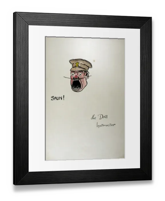 Framed Print : SHUN ! The Drill Instructor Framed Print : SHUN ! The Drill Instructor