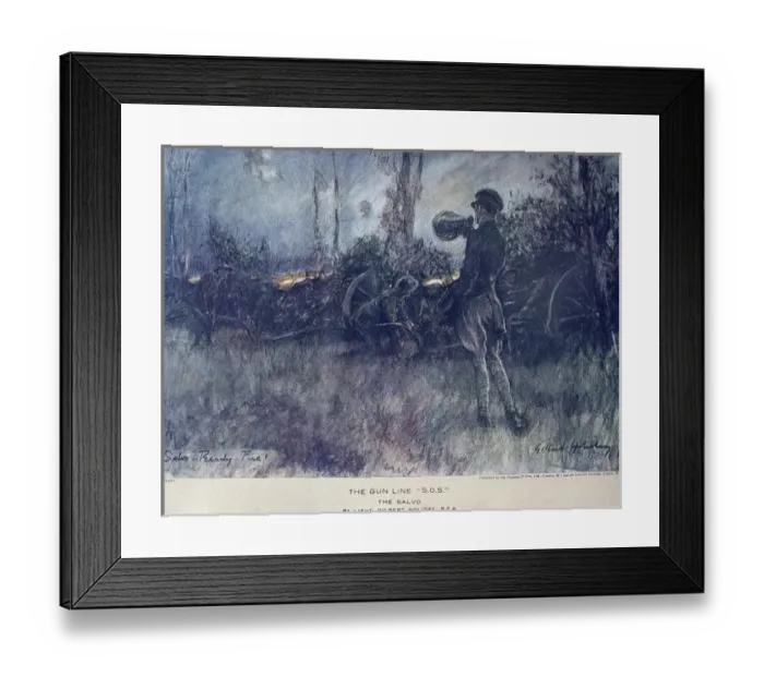 Framed Print : The Gun Lines Os The Salvo Framed Print : The Gun Lines Os The Salvo