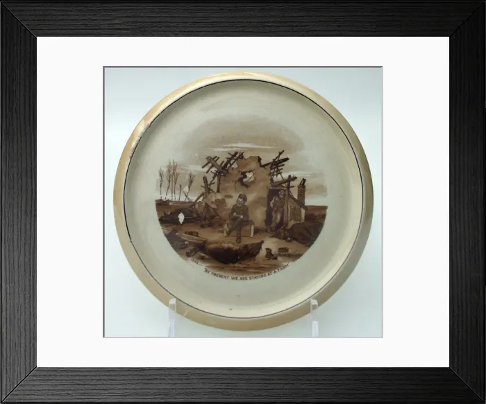 Framed Print : Grimwades Bairnsfather Ware Winton teapot plate Framed Print : Grimwades Bairnsfather Ware Winton teapot plate