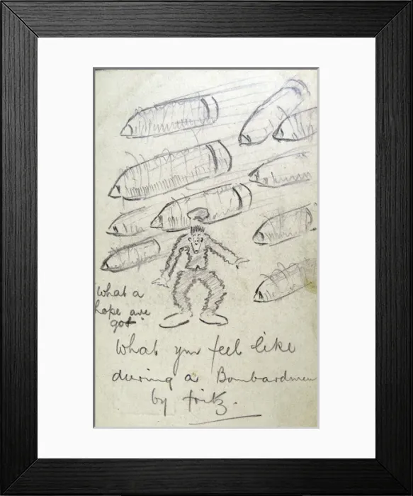Framed Print : What you feel like during a Bombardment by Fritz Framed Print : What you feel like during a Bombardment by Fritz