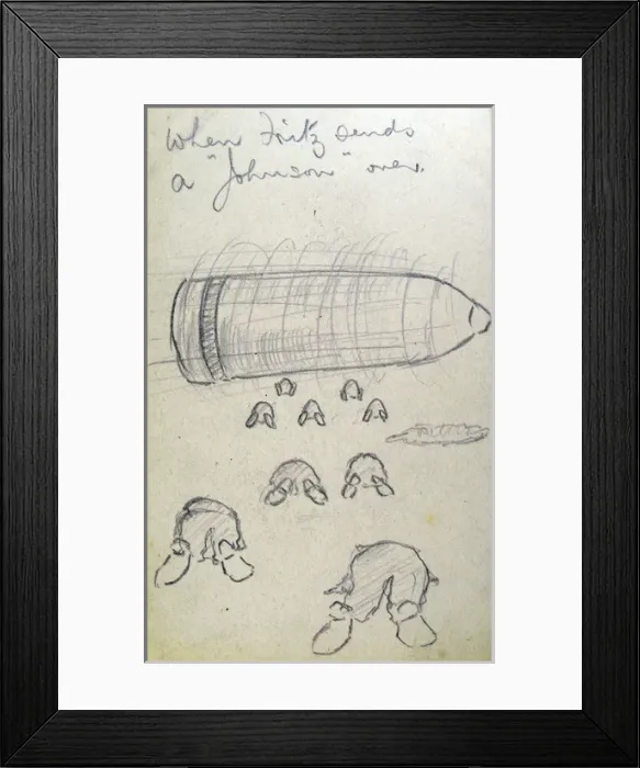 Framed Print : When Fritz sends a Johnson over Framed Print : When Fritz sends a Johnson over