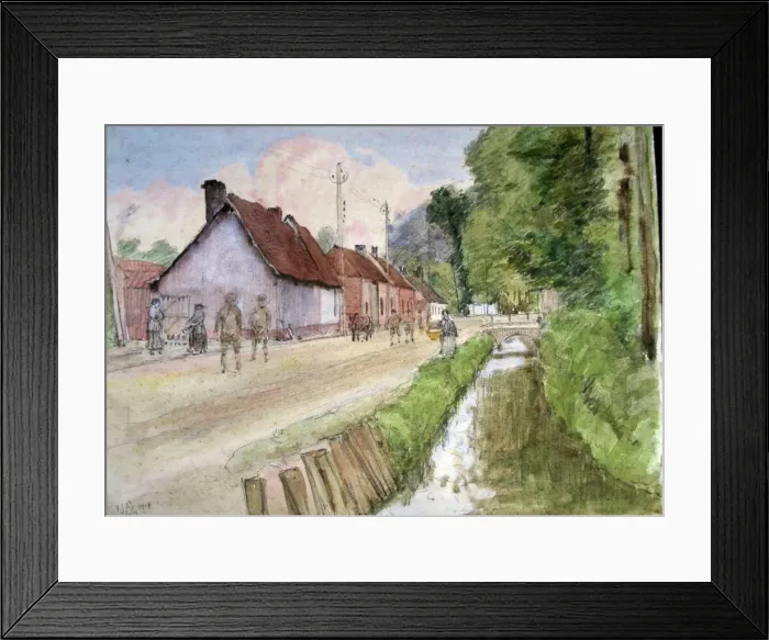 Framed Print : Current Camp at Bellerey Dated June / July 18 Framed Print : Current Camp at Bellerey Dated June / July 18