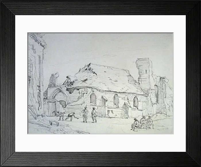 Framed Print : Domart-sur-la-Luce - Day after advance - very dusty Framed Print : Domart-sur-la-Luce - Day after advance - very dusty