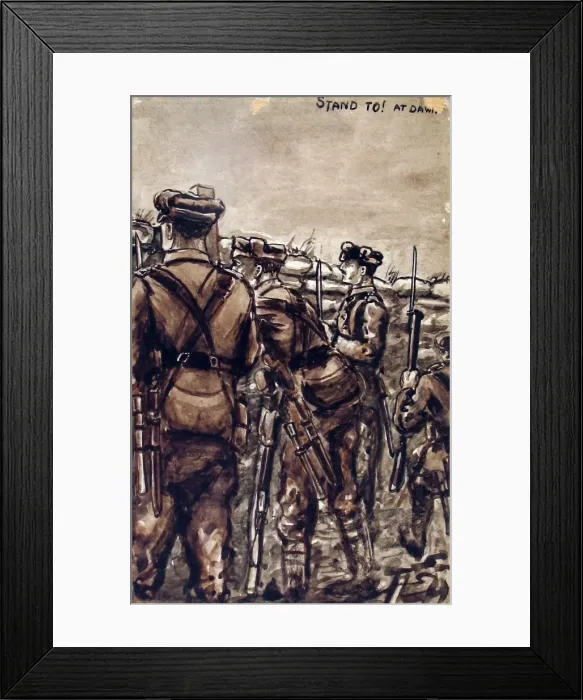 Framed Print : Stand To! At Dawn Framed Print : Stand To! At Dawn