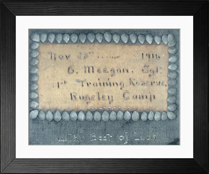Framed Print : Hand carved oak plaque entitled Unconquerable Framed Print : Hand carved oak plaque entitled Unconquerable