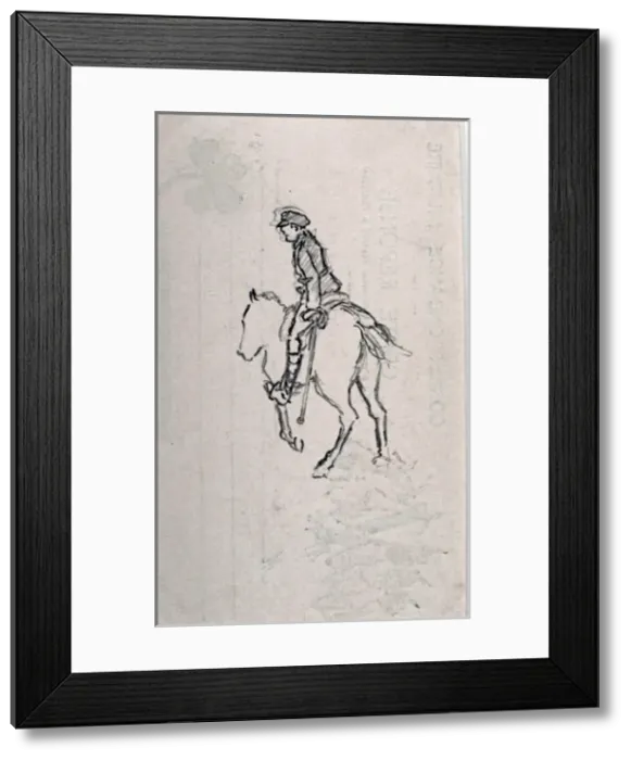 Framed Print : An Officer on his horse Framed Print : An Officer on his horse