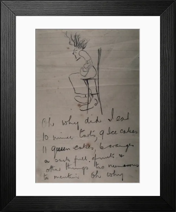 Framed Print : Oh why did I eat 10 mince tarts. Oh why Framed Print : Oh why did I eat 10 mince tarts. Oh why