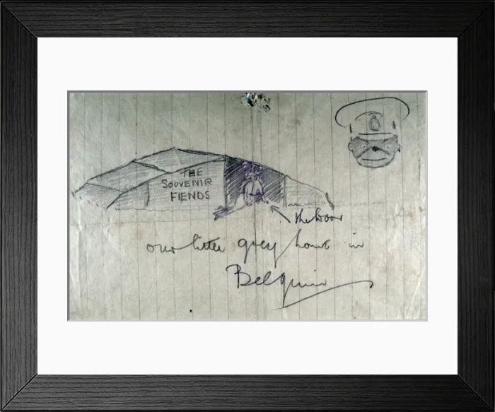 Framed Print : The Souvenir Fiends Our little grey home in Belgium Framed Print : The Souvenir Fiends Our little grey home in Belgium
