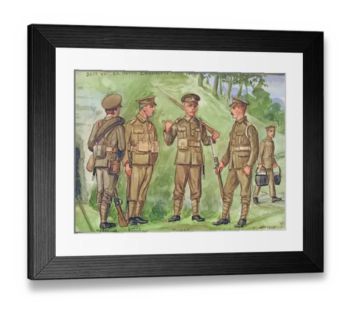 Framed Print : Five portraits of Tommies Framed Print : Five portraits of Tommies