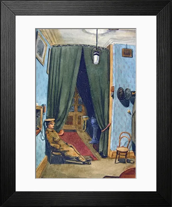 Framed Print : Telephone duty at White Horse Hotel Framed Print : Telephone duty at White Horse Hotel