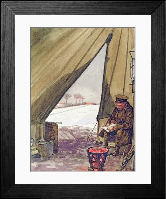 Framed Print : Inside tent, White Horse Hill, Chislehurst, Kent Framed Print : Inside tent, White Horse Hill, Chislehurst, Kent