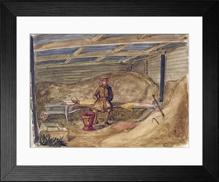Framed Print : Sand pit guard, Chislehurst, Kent Framed Print : Sand pit guard, Chislehurst, Kent