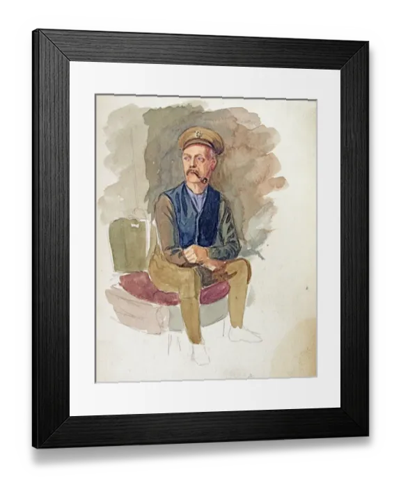 Framed Print : Watercolour of a billet at Oakwood Framed Print : Watercolour of a billet at Oakwood