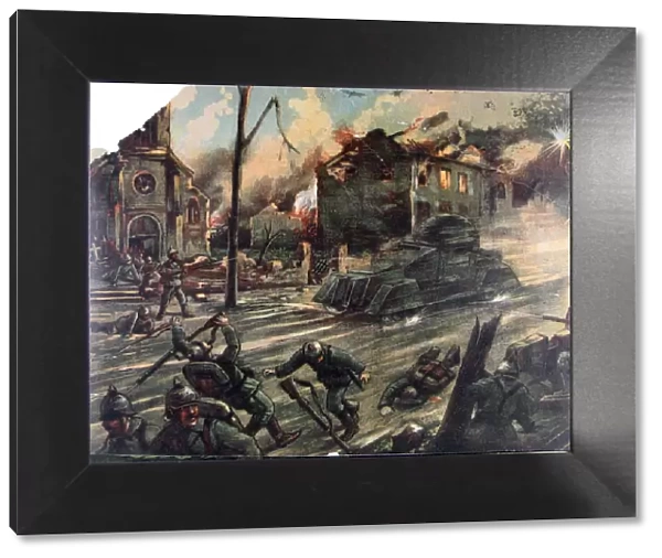 Jigsaw puzzles of six WWI French battle scenes