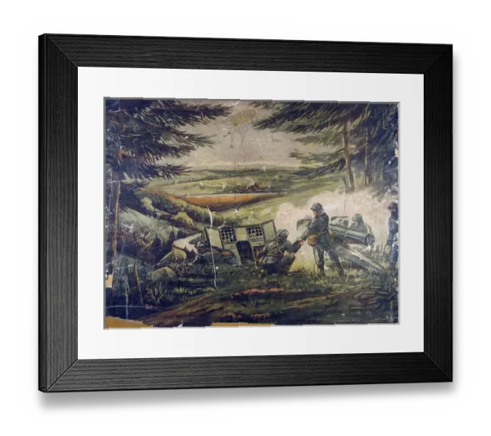Framed Print : Jigsaw puzzles of six WWI French battle scenes Framed Print : Jigsaw puzzles of six WWI French battle scenes
