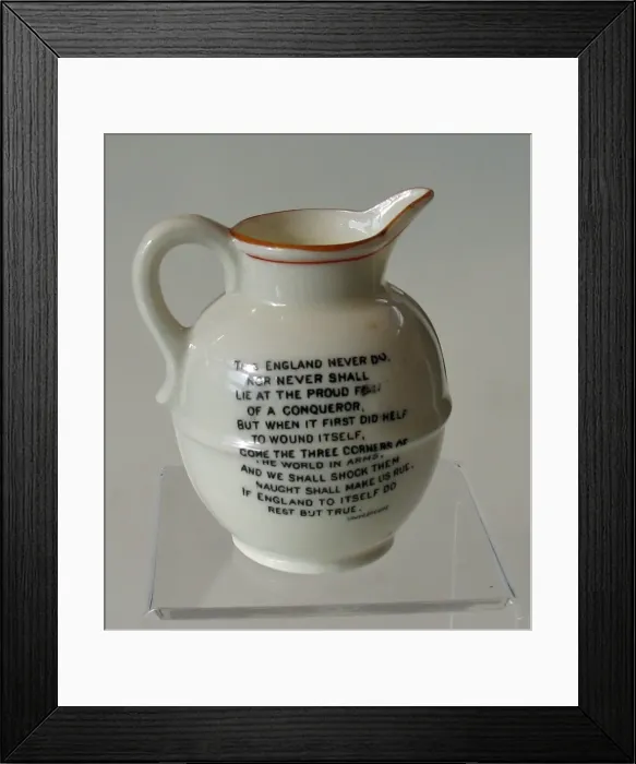 Framed Print : Savoy China Jug - WWI Framed Print : Savoy China Jug - WWI