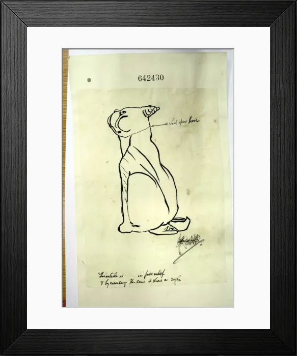 Framed Print : British bulldog with Bow, Bow, Bow around his neck Framed Print : British bulldog with Bow, Bow, Bow around his neck