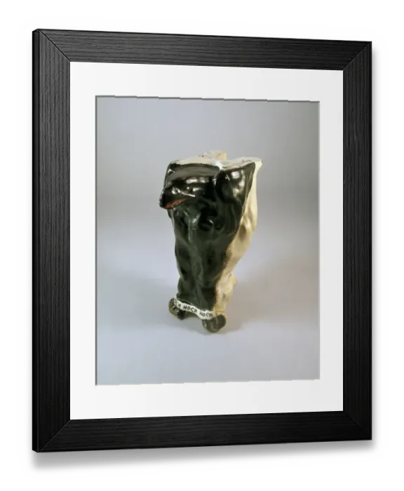 Framed Print : British bulldog with Bow, Bow, Bow around his neck Framed Print : British bulldog with Bow, Bow, Bow around his neck