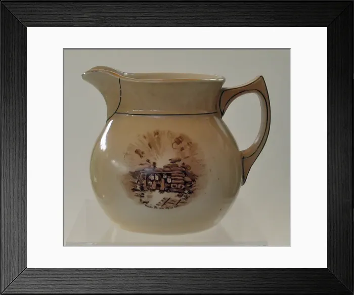 Framed Print : Milk Jug - A Souvenir of the Great War Framed Print : Milk Jug - A Souvenir of the Great War