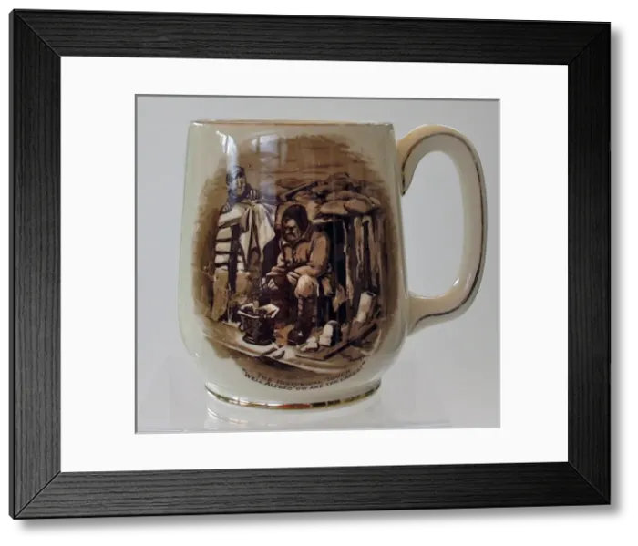 Framed Print : Tankard - A Souvenir of the Great War Framed Print : Tankard - A Souvenir of the Great War