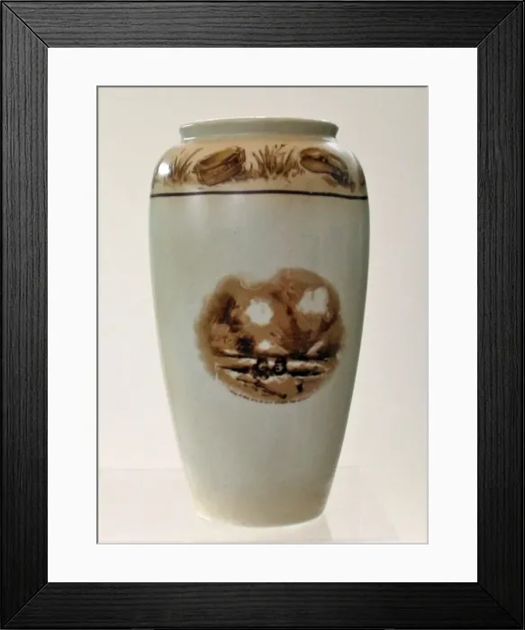 Framed Print : Vase - A Souvenir of the Great War Framed Print : Vase - A Souvenir of the Great War