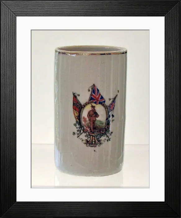 Framed Print : Vase - Tommy plus flags Framed Print : Vase - Tommy plus flags