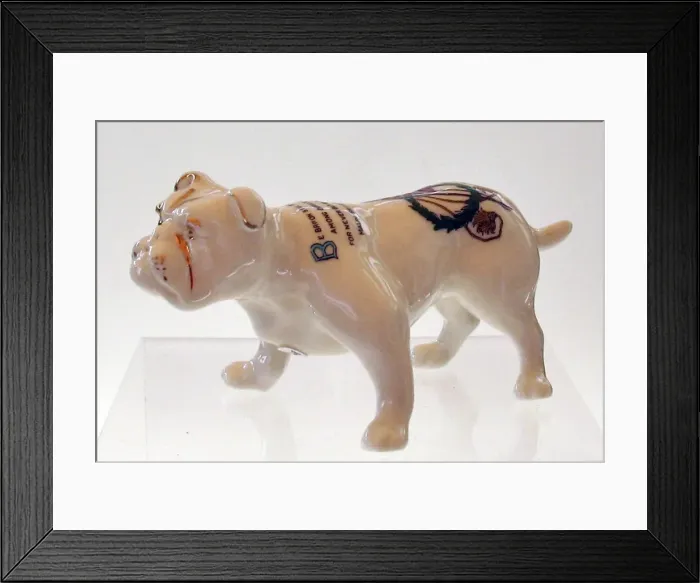 Framed Print : AB R & Co patriotic china bulldog with laurel wreath Framed Print : AB R & Co patriotic china bulldog with laurel wreath