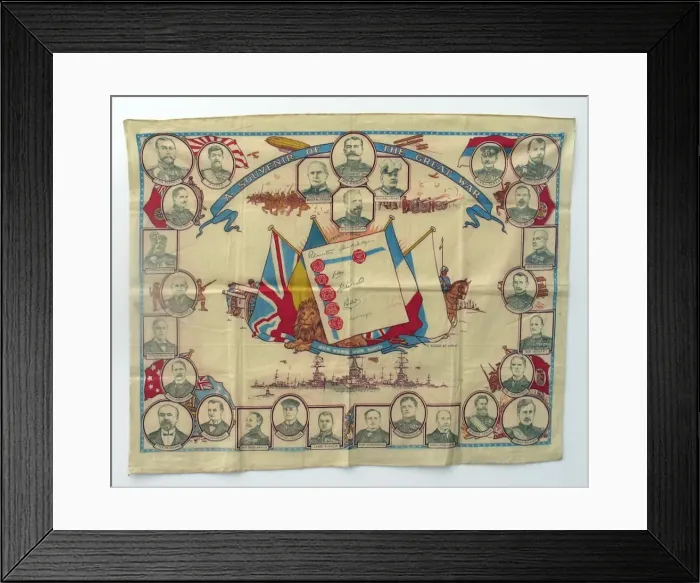 Framed Print : Facsimile of signatories - State of Belgium founded Framed Print : Facsimile of signatories - State of Belgium founded