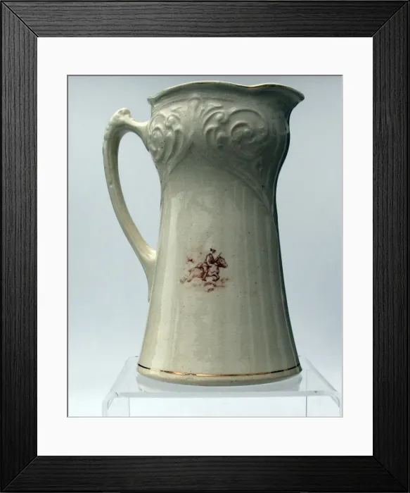 Framed Print : WWI - patriotic glazed pottery jug - Sir John French Framed Print : WWI - patriotic glazed pottery jug - Sir John French