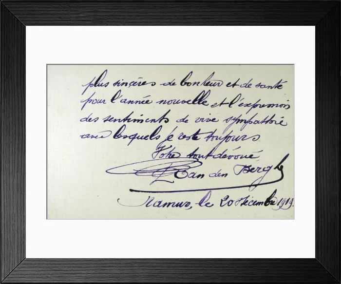 Framed Print : Photograph of Paul Louis Van den Berghe Framed Print : Photograph of Paul Louis Van den Berghe