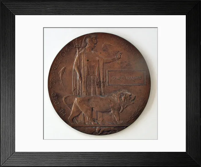 Framed Print : Death Plaque in the name of Ralph Ramsay Framed Print : Death Plaque in the name of Ralph Ramsay
